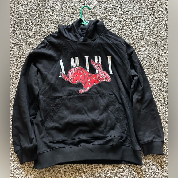 AMIRI Black Lunar New Year Rabbit Hoodie - Picture 2 of 3
